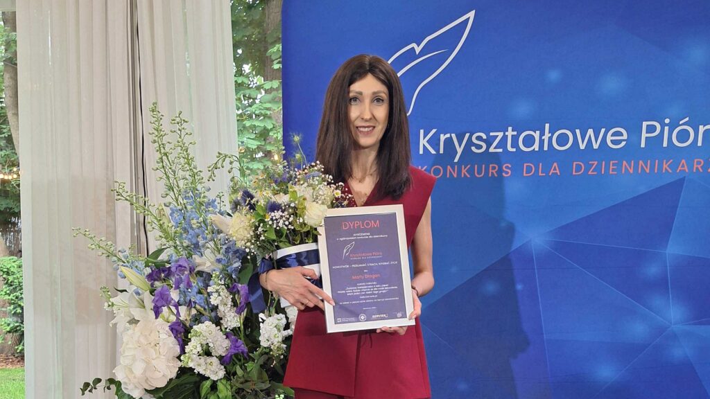 Marta Dragan z nagrodą w konkursie dziennikarskim Kryształowe Pióra 2025