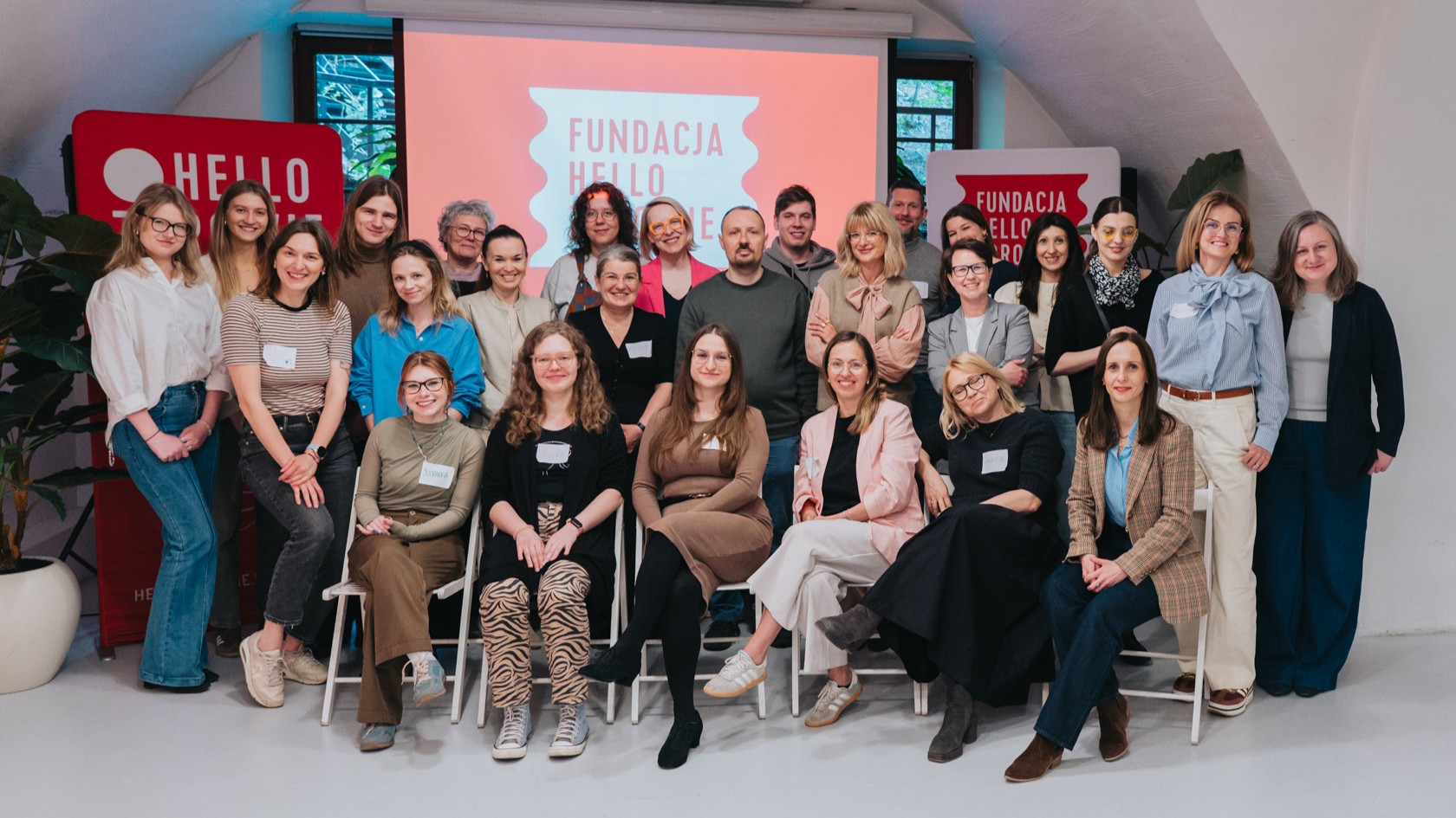 Uczestnicy II warsztatów o atakach paniki, tworzących projekt "Krótka Instrukcja. O Atakach Paniki"