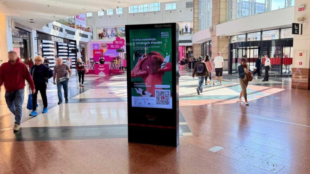 Krótka Instrukcja. O Atakach Paniki na totemie Bauer Media Outdoor w Arkadii w Warszawie  - Hello Zdrowie